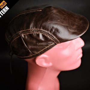 Выкройка мужской кожаной кепки-восьмиклинки.