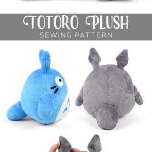 Выкройка мягкой игрушки из мультфильма Тоторо.