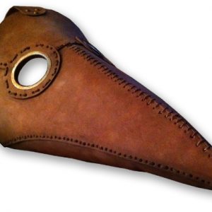 Выкройка кожаной маски в стиле чумного доктора.