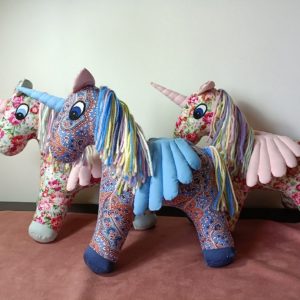 Выкройка мягкой игрушки единорога.