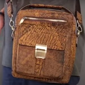 Выкройка мужской кожаной сумки-мессенджера для планшета.