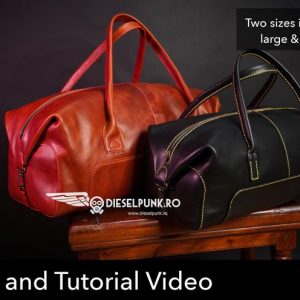 Выкройка двух кожаных дорожных деловых сумок