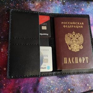 Выкройка для кожаного кошелька с двумя отделениями