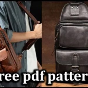 Выкройка большого однолямочного рюкзака (слинга).