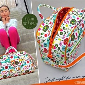 Выкройка дорожной сумки из ткани.