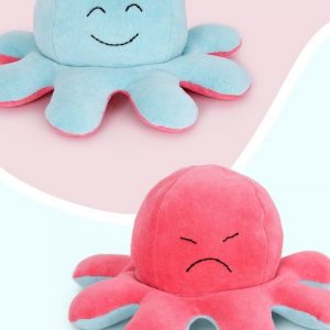 Выкройка мягкой игрушки осьминога с двумя лицами