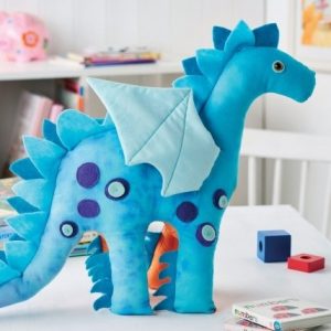 Выкройка для пошива мягкой игрушки в виде дракона.