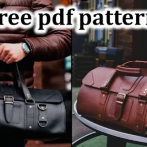 Выкройка большой кожаной дорожной сумки со сборкой