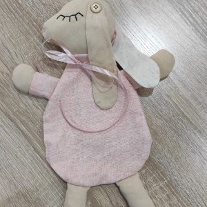 Выкройка игрушки зайчика из ткани.