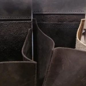 Выкройка кожаной поясной сумки для саморезов