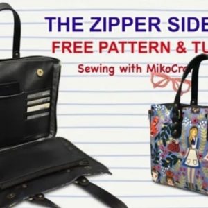 Выкройка сумки-тоут для документов и канцелярских принадлежностей.