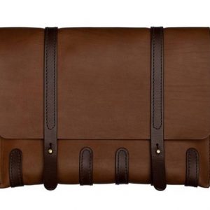 Выкройка кожаной папки для документов на ремнях.