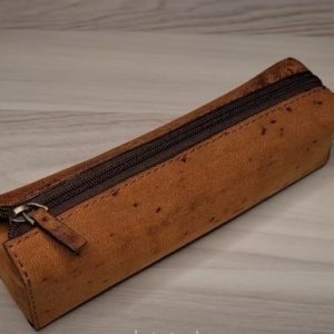 Выкройка кожаного пенала на молнии для пишущих инструментов.