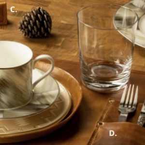 Выкройка для кожаного набора для сервировки стола