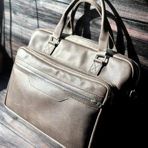 Выкройка мужского кожаного портфеля.