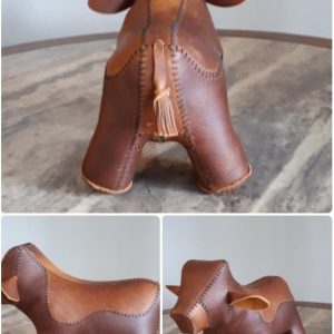 Выкройка для создания кожаной игрушки в виде быка.