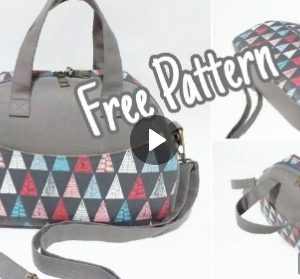 Спортивная сумка из ткани с узором Duffel Bag.