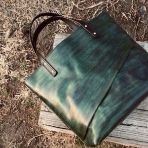 Выкройка кожаной сумки-шоппера.