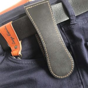 Выкройка кожаной монетницы на ремень