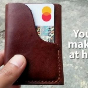 Выкройка кожаной визитницы для карточек.