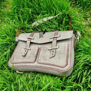 Выкройка кожаного портфеля для документов.