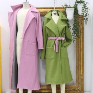 Выкройка жіночого пальто на зав'язках