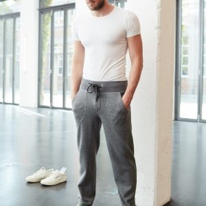 Выкройка мужских вязаных спортивных джоггеров размера 46-60.