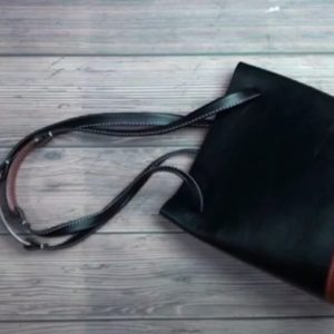 Выкройка женской кожаной сумки.