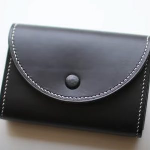 Выкройка маленького кожаного кошелька.