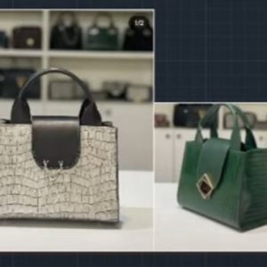 Выкройка маленькой кожаной женской сумочки.