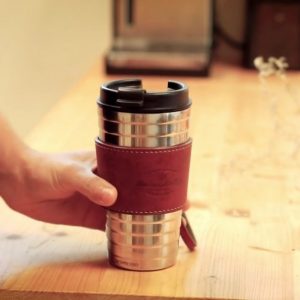 Выкройка кожаной подставки для термокружки.