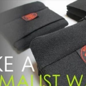 Выкройка тканевого минималистичного кошелька.