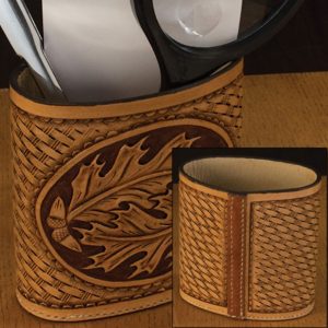 Выкройка декоративного кожаного органайзера для интерьера.