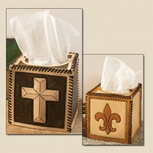 Выкройка для изготовления кожаной салфетницы для стола.