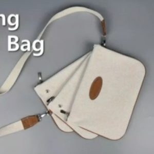 Выкройка для кожаной сумки через плечо.