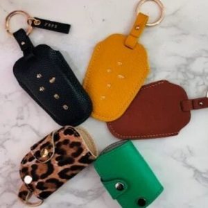 Выкройка небольшого кожаного брелока для ключей.