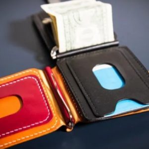 Выкройка зажима для денег с прорезью для банковской карты.