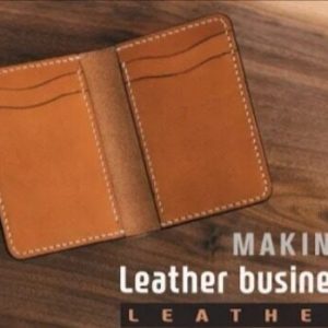 Выкройка двойного кожаного кошелька для карт.