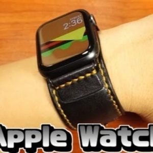 Выкройка кожаного ремешка для Apple Watch с обозначенными частями для пошива.