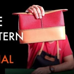 Выкройка для кожаной косметички на молнии.