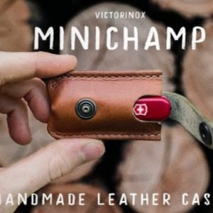 Выкройка небольшого кожаного чехла для карманного ножа Victorinox.