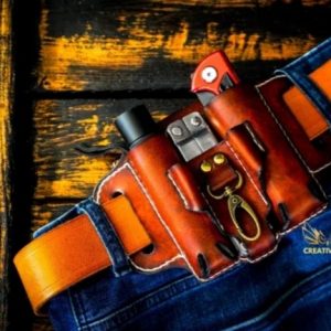 Выкройка кожаного чехла для ремня