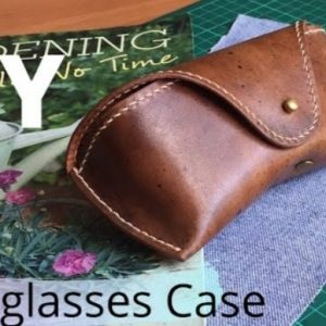 Выкройка кожаного чехла для очков со сборкой