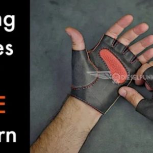 Выкройка кожаных водительских перчаток с открытыми пальцами.