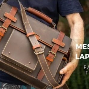 Выкройка кожаной сумки-мессенджера для фотоаппарата.