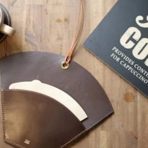 Выкройка небольшого кожаного органайзера для фильтров для кофе