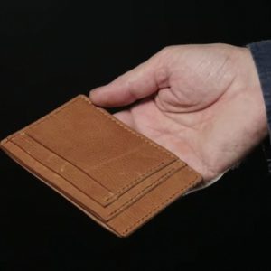 Выкройка кожаной визитницы для банковских карт.