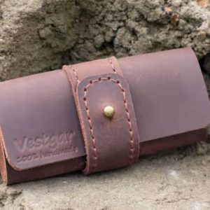 Выкройка для кожаной ключницы.