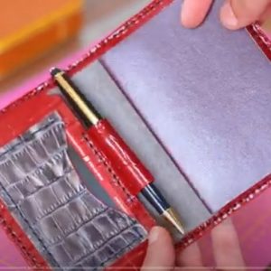 Выкройка для шкіряної обкладинки і футляра для паспорта або блокнота.