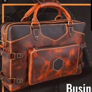 Выкройка кожаного портфеля различного назначения.